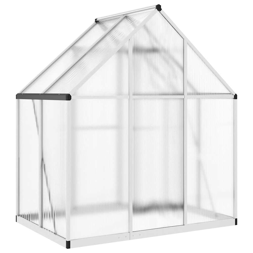 Tuinkas met basisframe 169x114x195 cm aluminium zilverkleurig is nu te koop bij PeponiXL, paradijselijk wonen!