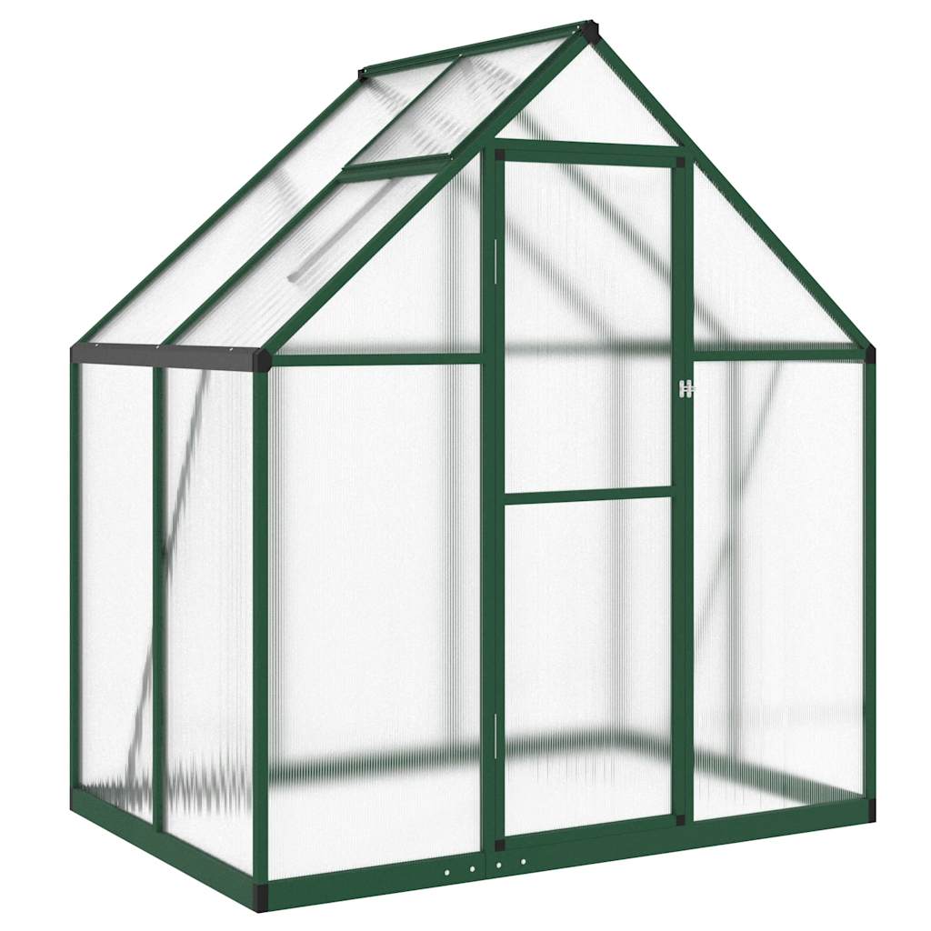 Tuinkas met basisframe 169x114x195 cm aluminium groen is nu te koop bij PeponiXL, paradijselijk wonen!