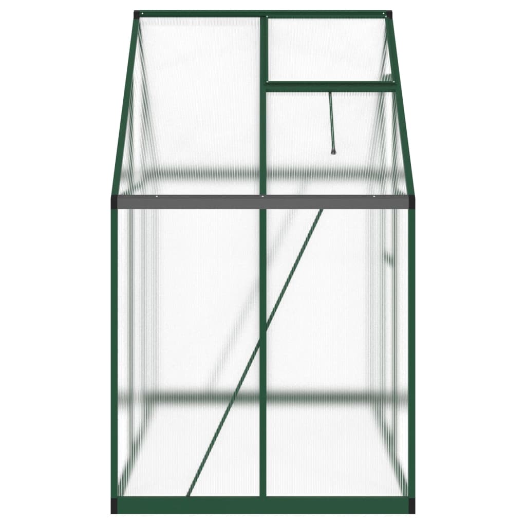 Tuinkas met basisframe 169x114x195 cm aluminium groen is nu te koop bij PeponiXL, paradijselijk wonen!
