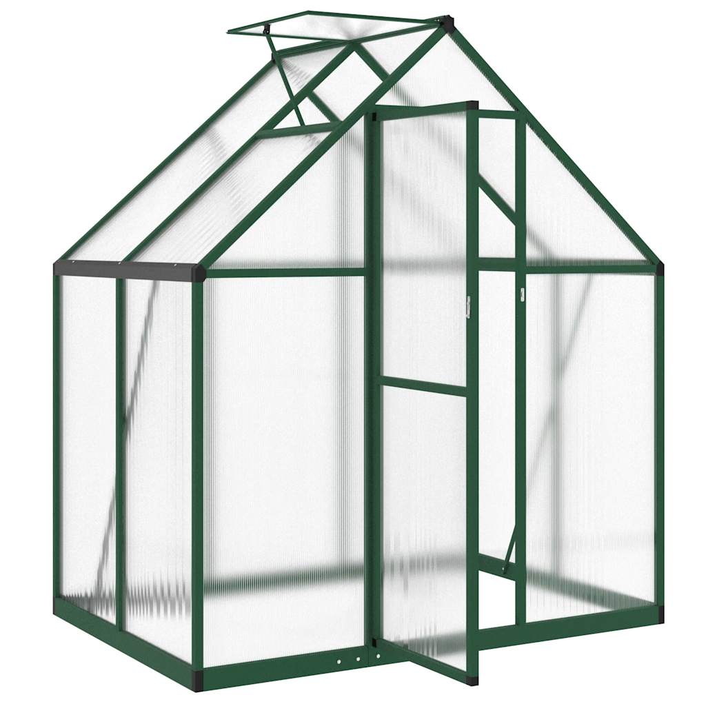 Tuinkas met basisframe 169x114x195 cm aluminium groen is nu te koop bij PeponiXL, paradijselijk wonen!