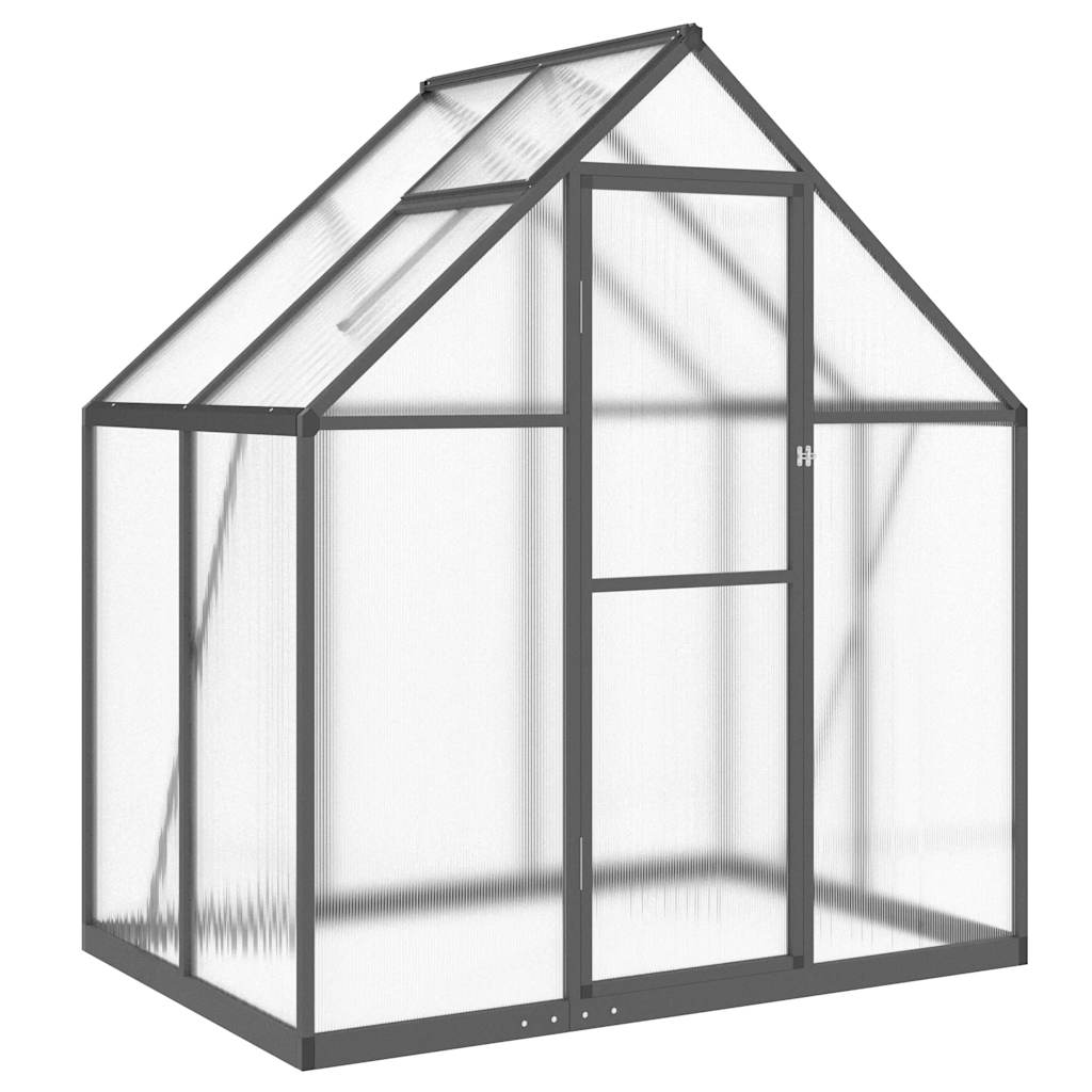 Tuinkas met basisframe 169x114x195 cm aluminium antracietkleur is nu te koop bij PeponiXL, paradijselijk wonen!