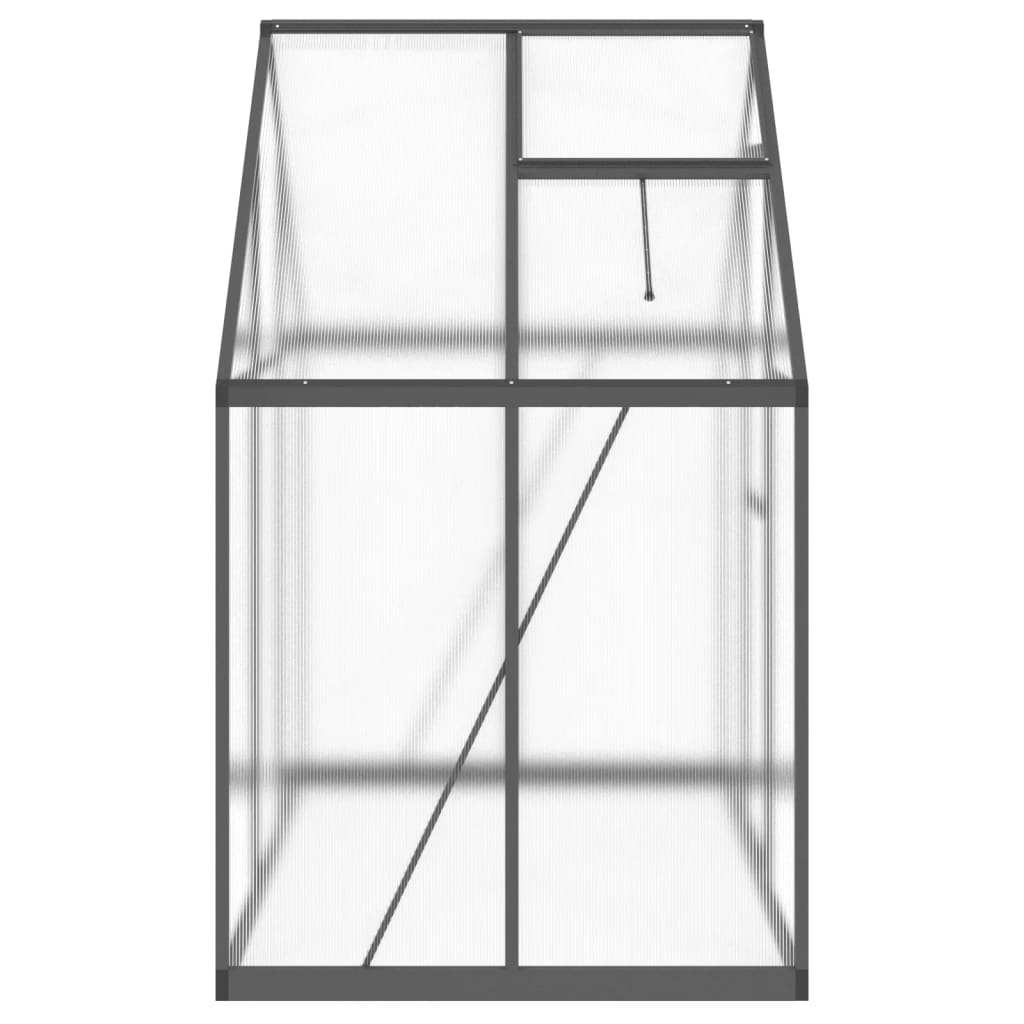 Tuinkas met basisframe 169x114x195 cm aluminium antracietkleur is nu te koop bij PeponiXL, paradijselijk wonen!