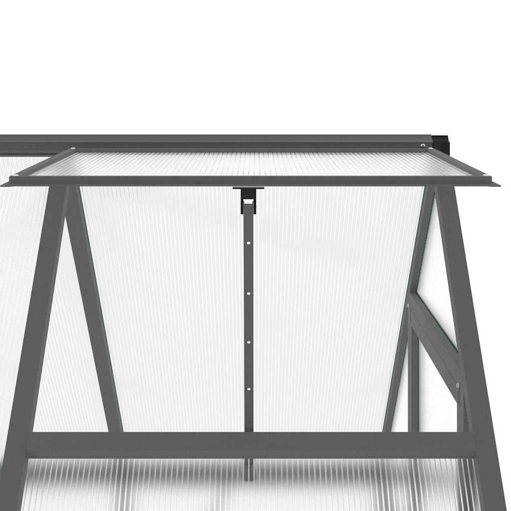 Tuinkas met basisframe 169x114x195 cm aluminium antracietkleur is nu te koop bij PeponiXL, paradijselijk wonen!
