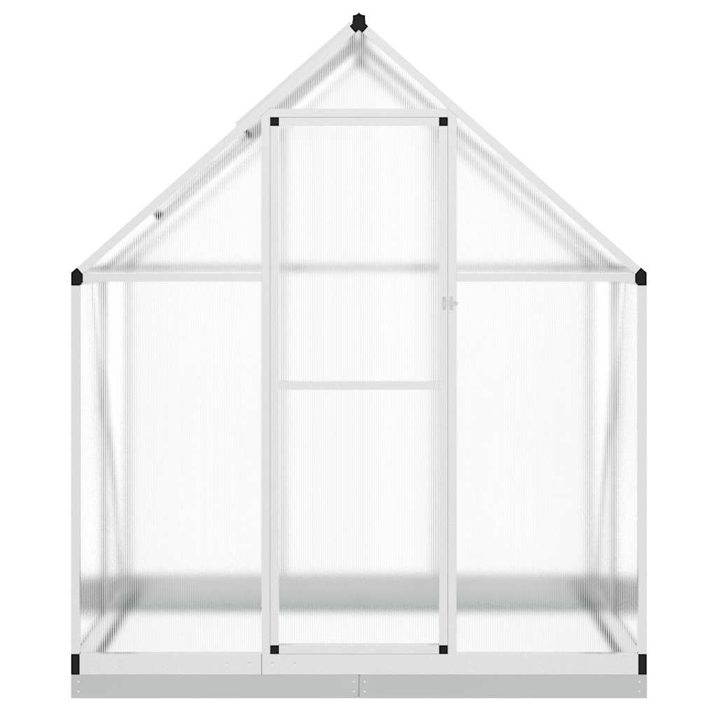Tuinkas met basisframe 169x114x202 cm aluminium zilverkleurig is nu te koop bij PeponiXL, paradijselijk wonen!