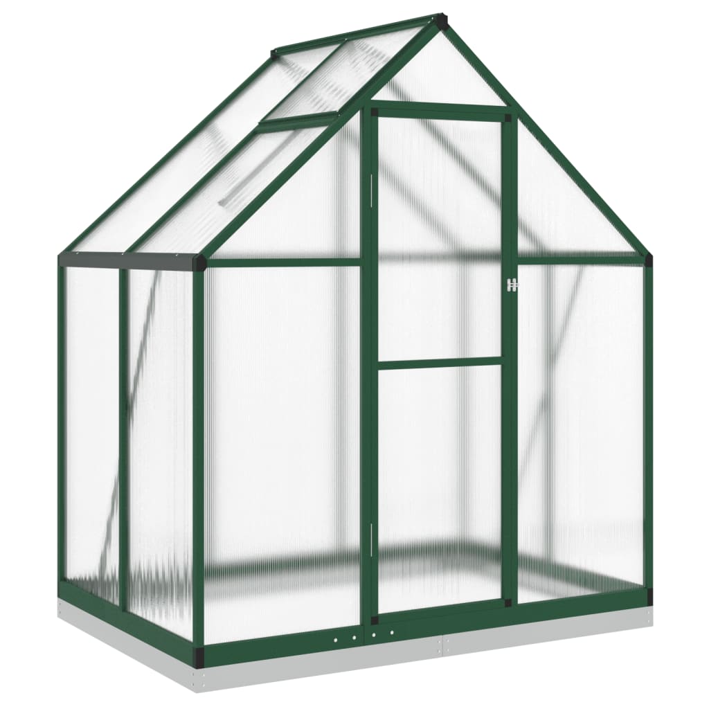 Tuinkas met basisframe 169x114x202 cm aluminium groen is nu te koop bij PeponiXL, paradijselijk wonen!