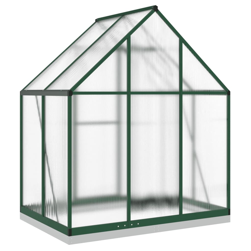 Tuinkas met basisframe 169x114x202 cm aluminium groen is nu te koop bij PeponiXL, paradijselijk wonen!