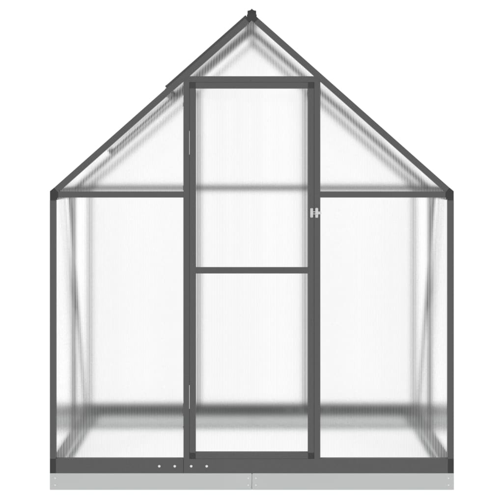 Tuinkas met basisframe 169x114x202 cm aluminium antracietkleur is nu te koop bij PeponiXL, paradijselijk wonen!