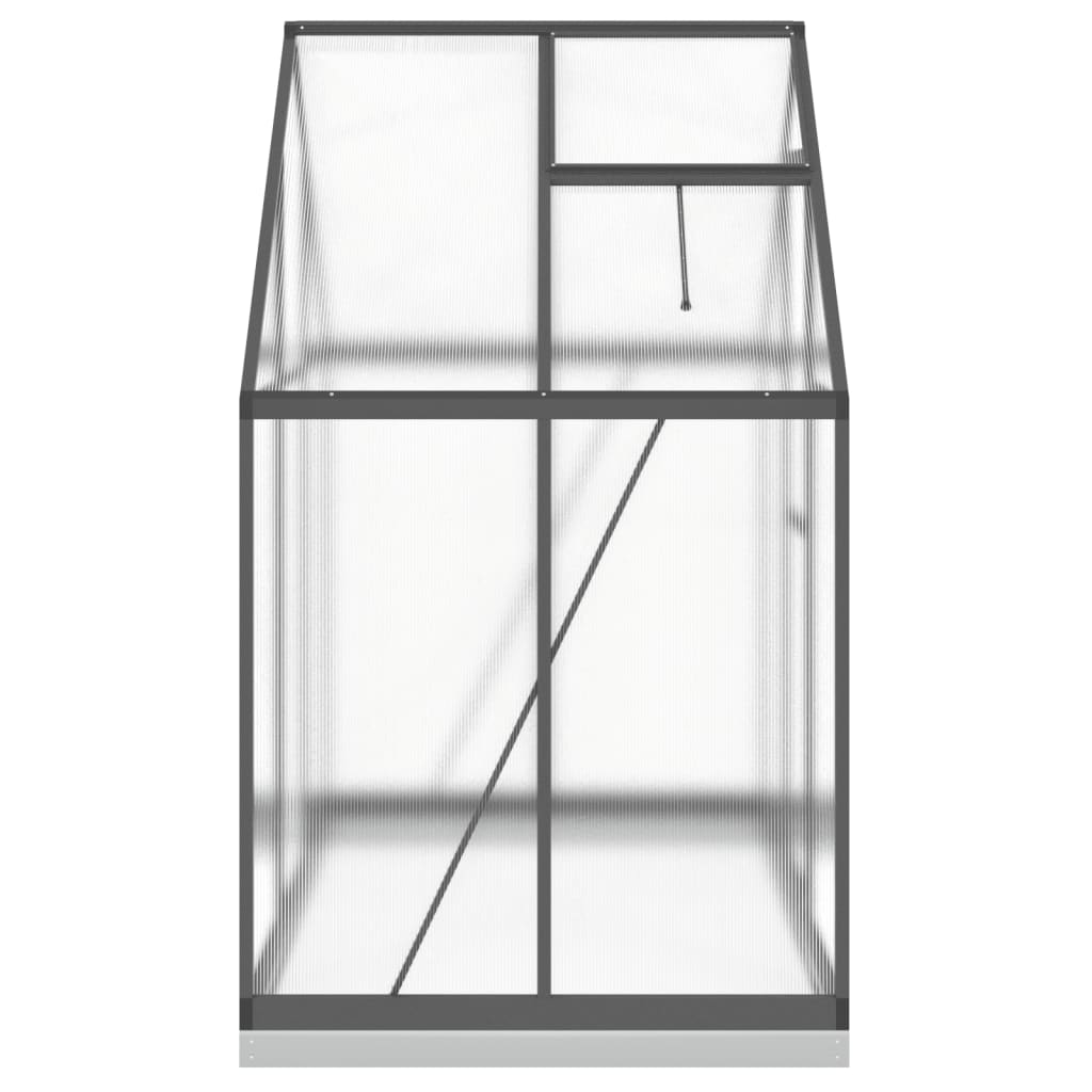 Tuinkas met basisframe 169x114x202 cm aluminium antracietkleur is nu te koop bij PeponiXL, paradijselijk wonen!