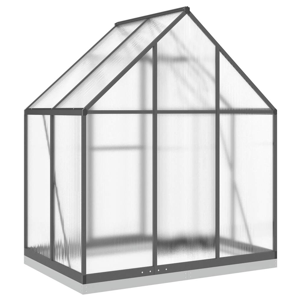Tuinkas met basisframe 169x114x202 cm aluminium antracietkleur is nu te koop bij PeponiXL, paradijselijk wonen!