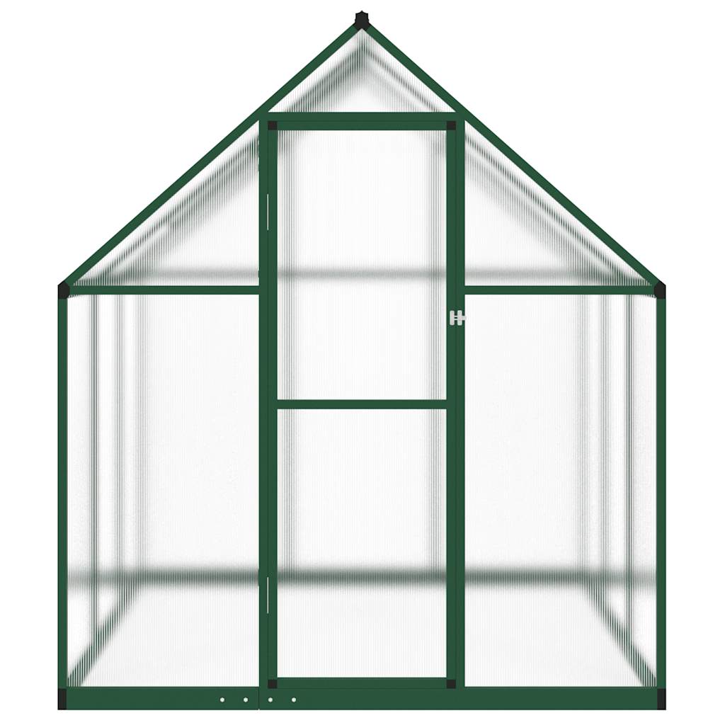 Tuinkas met basisframe 169x169x195 cm aluminium groen is nu te koop bij PeponiXL, paradijselijk wonen!