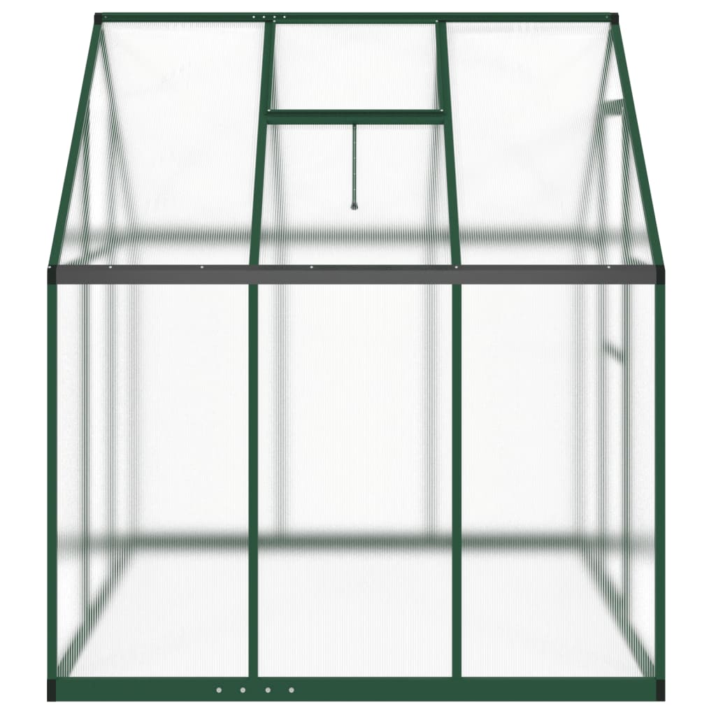 Tuinkas met basisframe 169x169x195 cm aluminium groen is nu te koop bij PeponiXL, paradijselijk wonen!