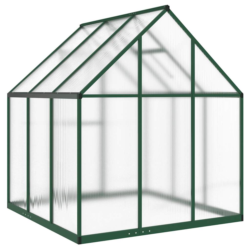 Tuinkas met basisframe 169x169x195 cm aluminium groen is nu te koop bij PeponiXL, paradijselijk wonen!