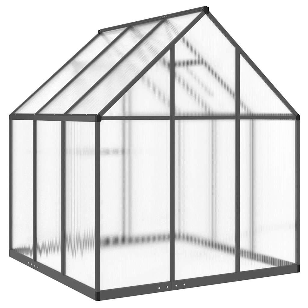 Tuinkas met basisframe 169x169x195 cm aluminium antracietkleur is nu te koop bij PeponiXL, paradijselijk wonen!
