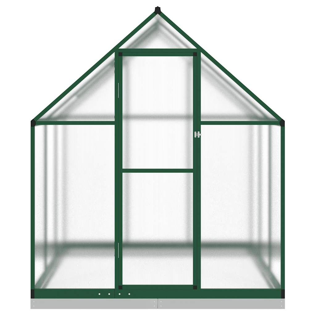 Tuinkas met basisframe 169x169x202 cm aluminium groen is nu te koop bij PeponiXL, paradijselijk wonen!