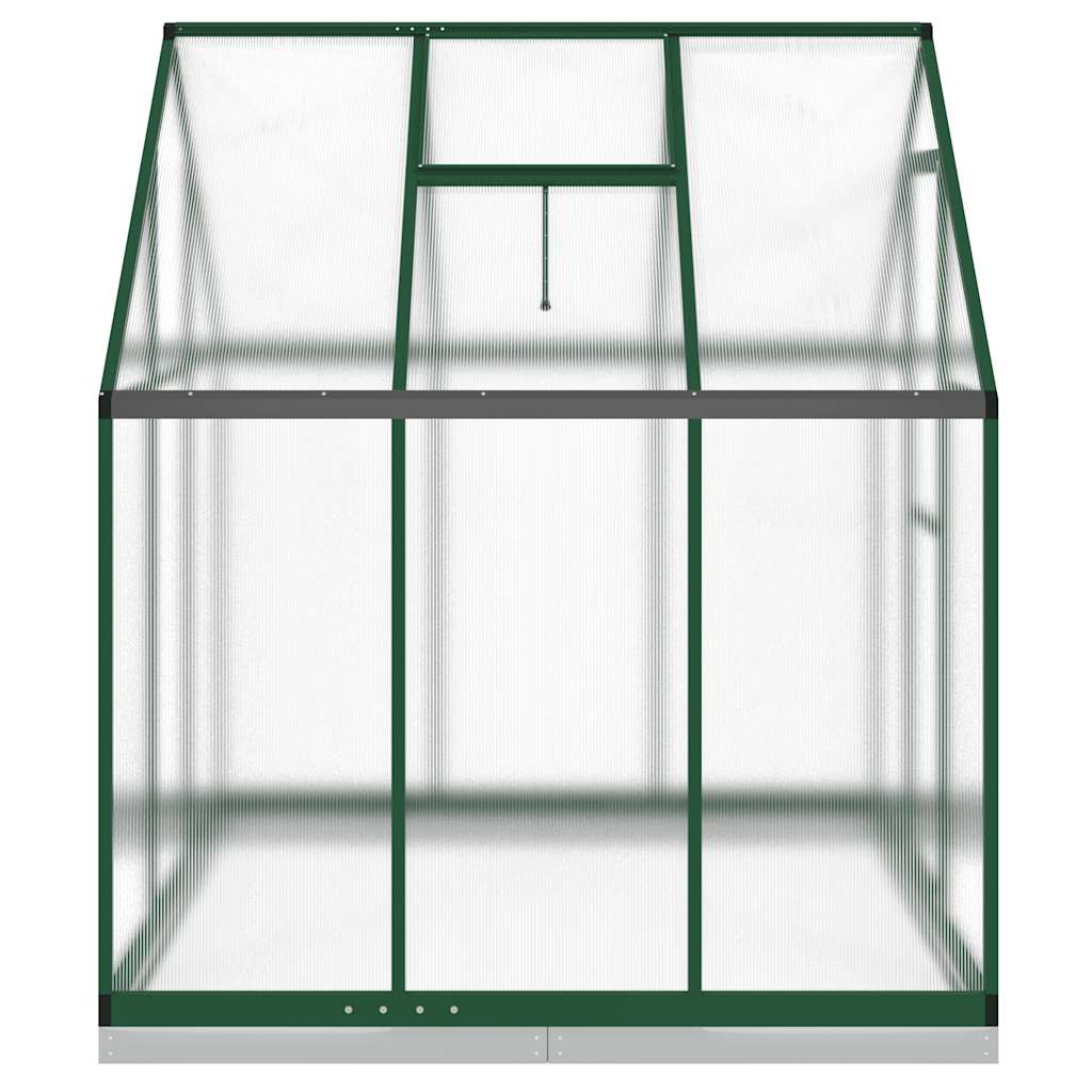 Tuinkas met basisframe 169x169x202 cm aluminium groen is nu te koop bij PeponiXL, paradijselijk wonen!