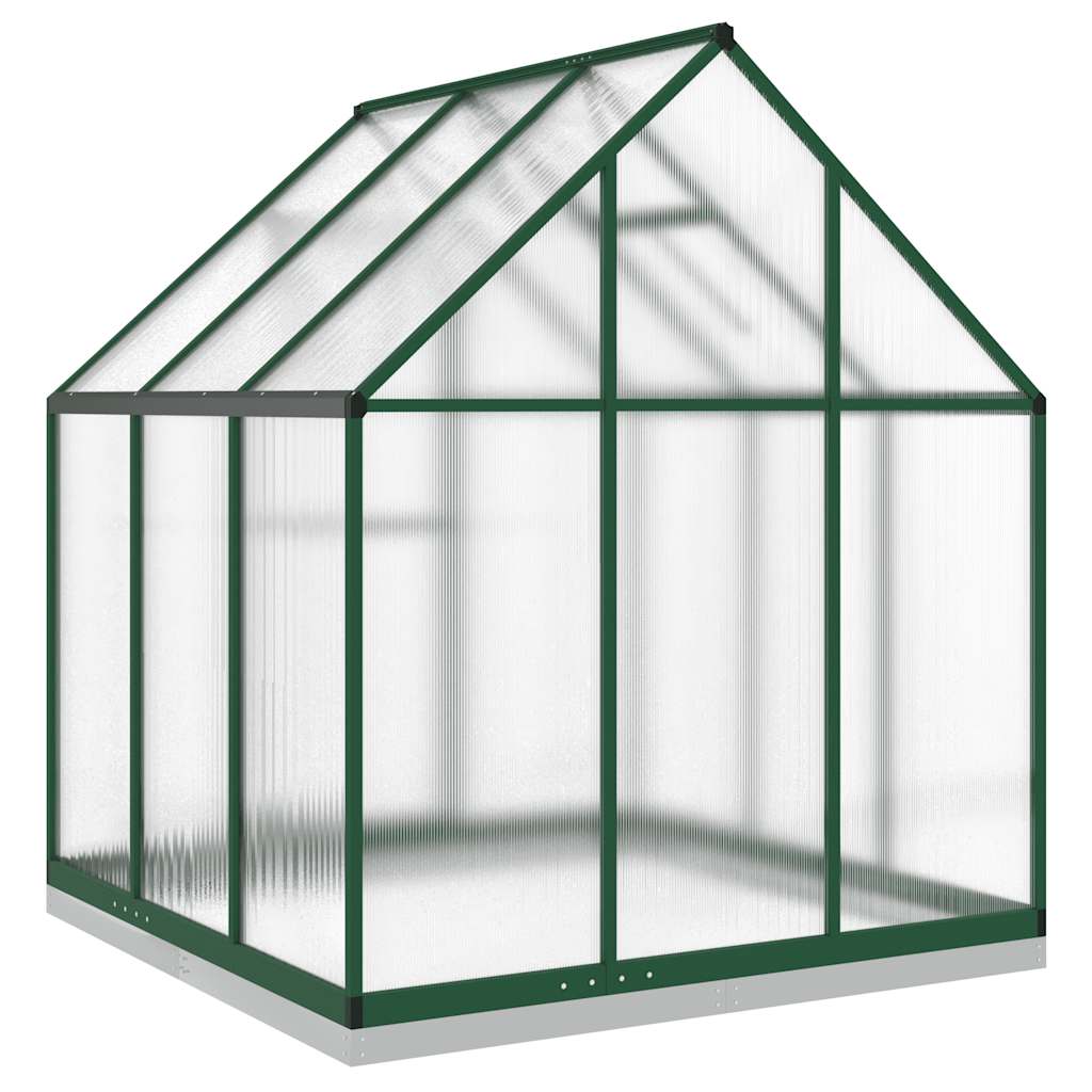 Tuinkas met basisframe 169x169x202 cm aluminium groen is nu te koop bij PeponiXL, paradijselijk wonen!