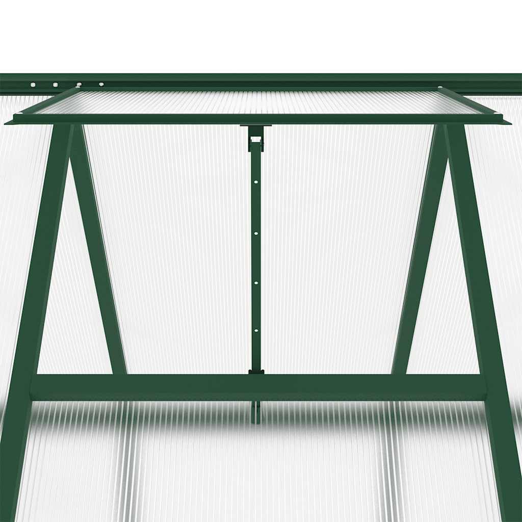Tuinkas met basisframe 169x169x202 cm aluminium groen is nu te koop bij PeponiXL, paradijselijk wonen!