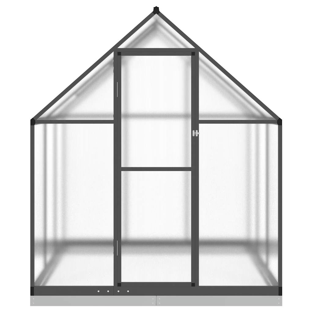 Tuinkas met basisframe 169x169x202 cm aluminium antracietkleur is nu te koop bij PeponiXL, paradijselijk wonen!