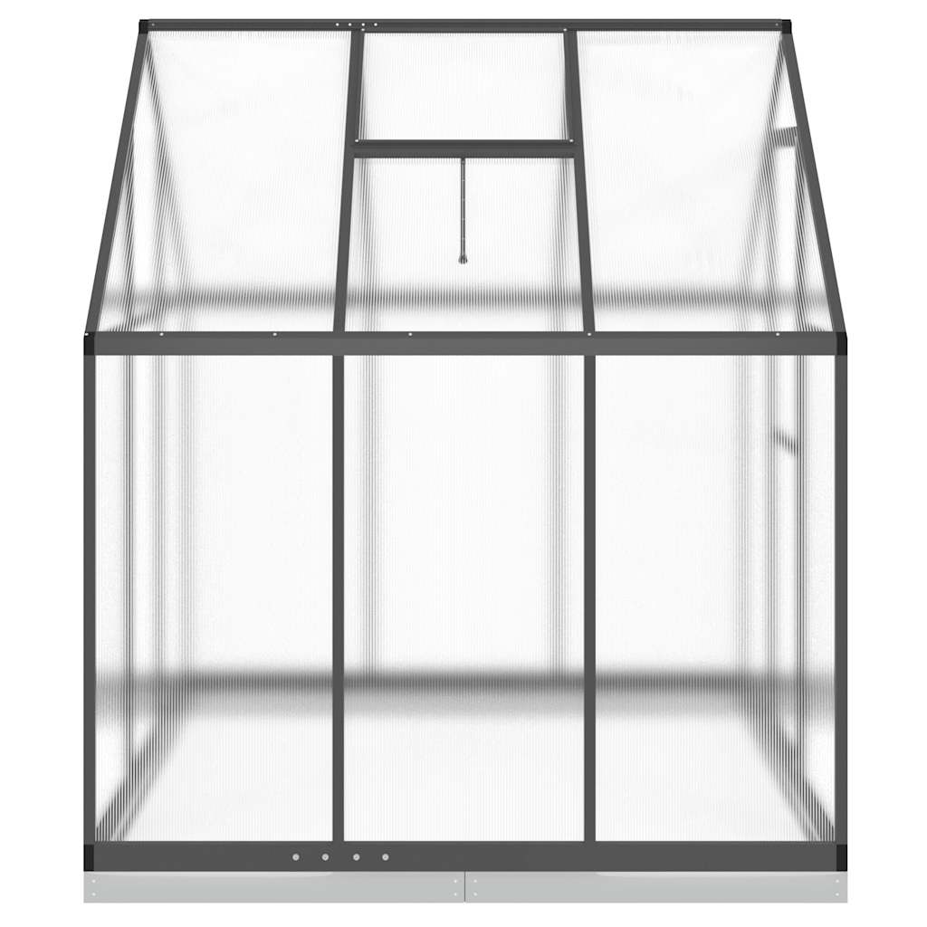 Tuinkas met basisframe 169x169x202 cm aluminium antracietkleur is nu te koop bij PeponiXL, paradijselijk wonen!