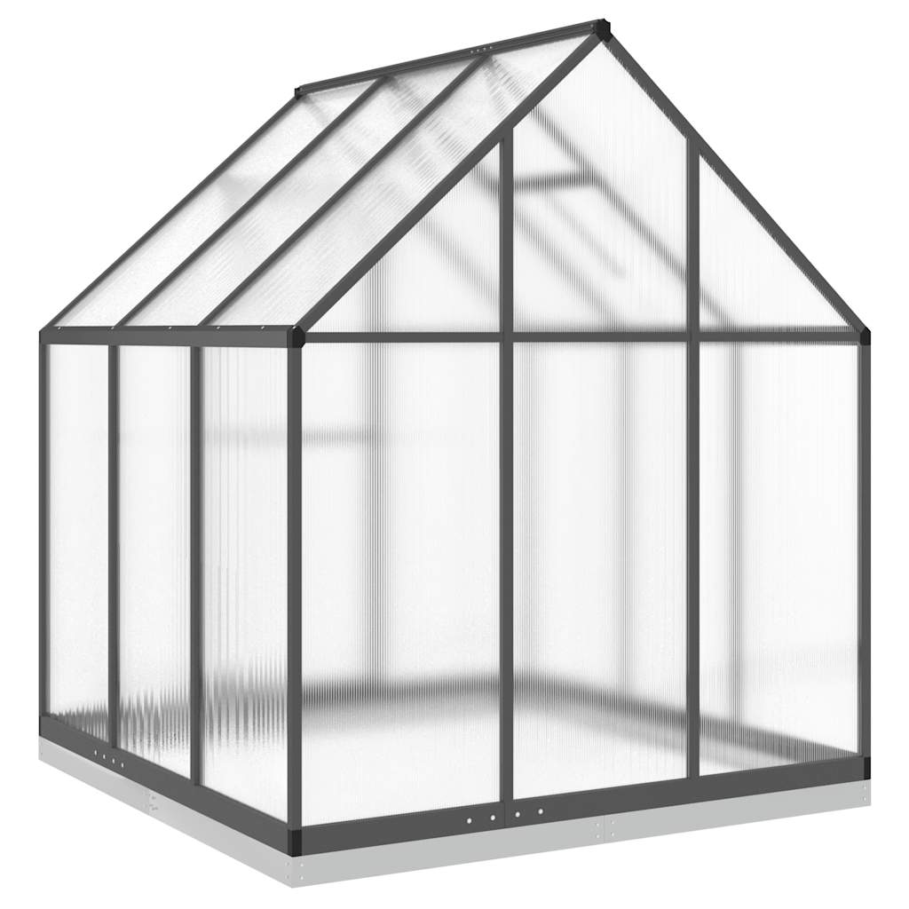 Tuinkas met basisframe 169x169x202 cm aluminium antracietkleur is nu te koop bij PeponiXL, paradijselijk wonen!