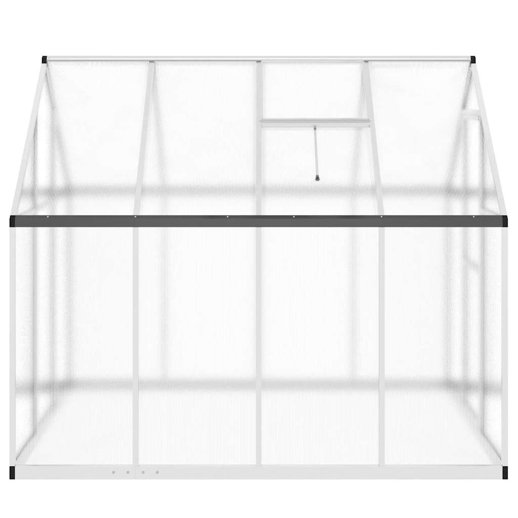 Tuinkas met basisframe 224x169x195 cm aluminium zilverkleurig is nu te koop bij PeponiXL, paradijselijk wonen!