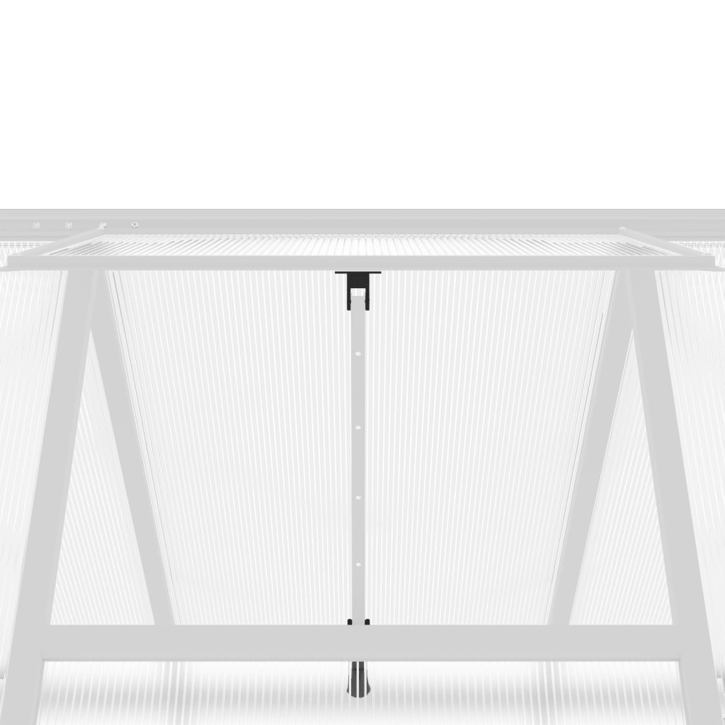 Tuinkas met basisframe 224x169x195 cm aluminium zilverkleurig is nu te koop bij PeponiXL, paradijselijk wonen!