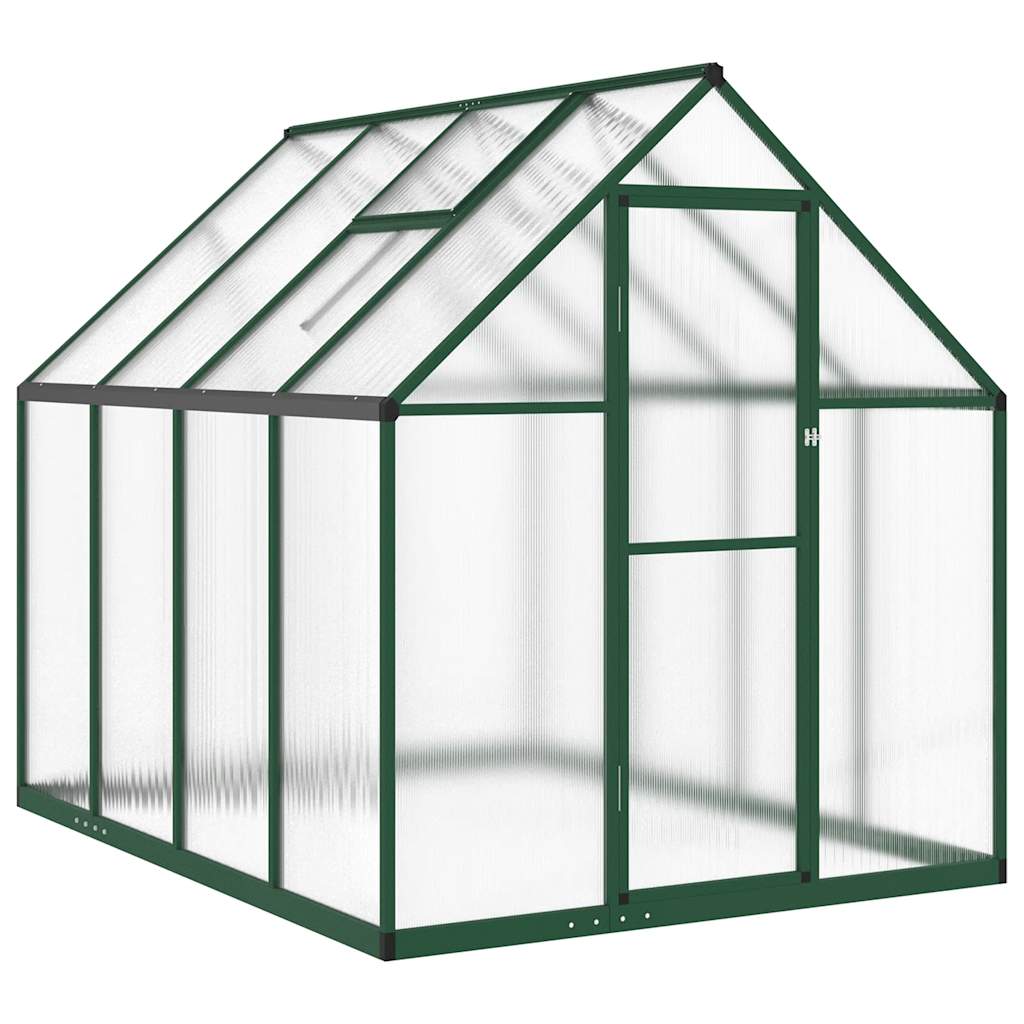 Tuinkas met basisframe 224x169x195 cm aluminium groen is nu te koop bij PeponiXL, paradijselijk wonen!
