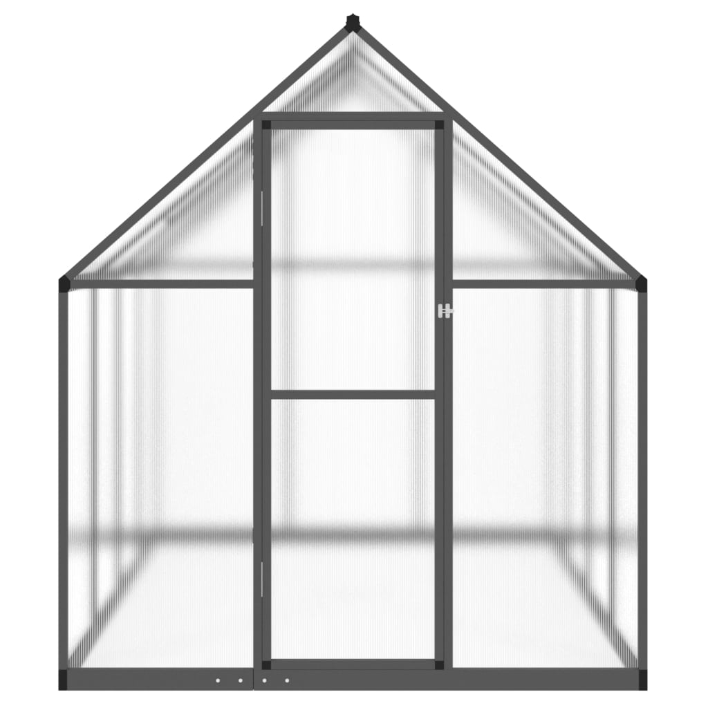 Tuinkas met basisframe 224x169x195 cm aluminium antracietkleur is nu te koop bij PeponiXL, paradijselijk wonen!