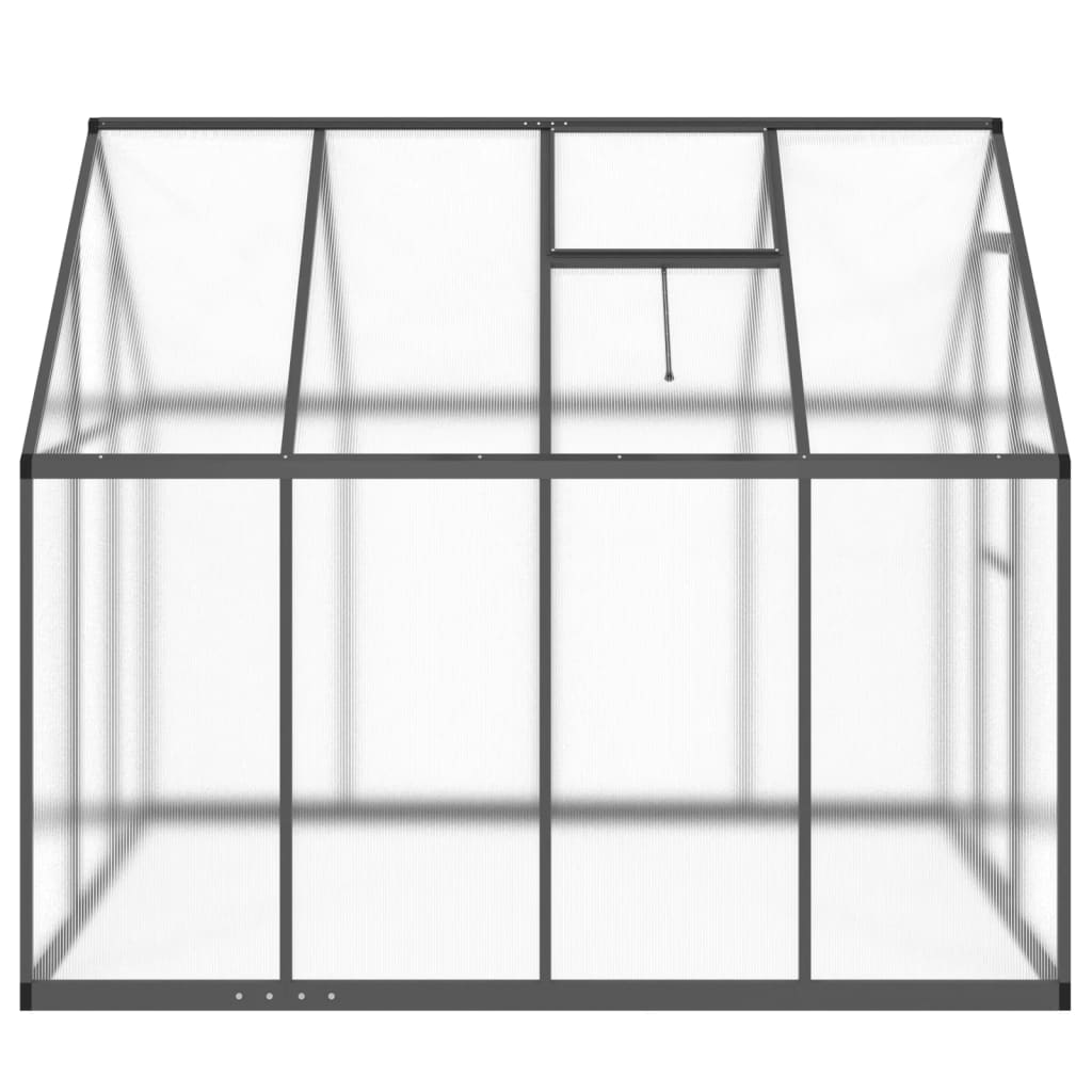 Tuinkas met basisframe 224x169x195 cm aluminium antracietkleur is nu te koop bij PeponiXL, paradijselijk wonen!