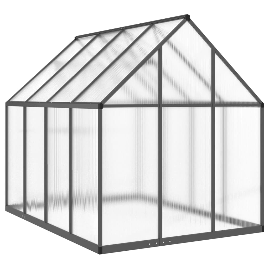 Tuinkas met basisframe 224x169x195 cm aluminium antracietkleur is nu te koop bij PeponiXL, paradijselijk wonen!