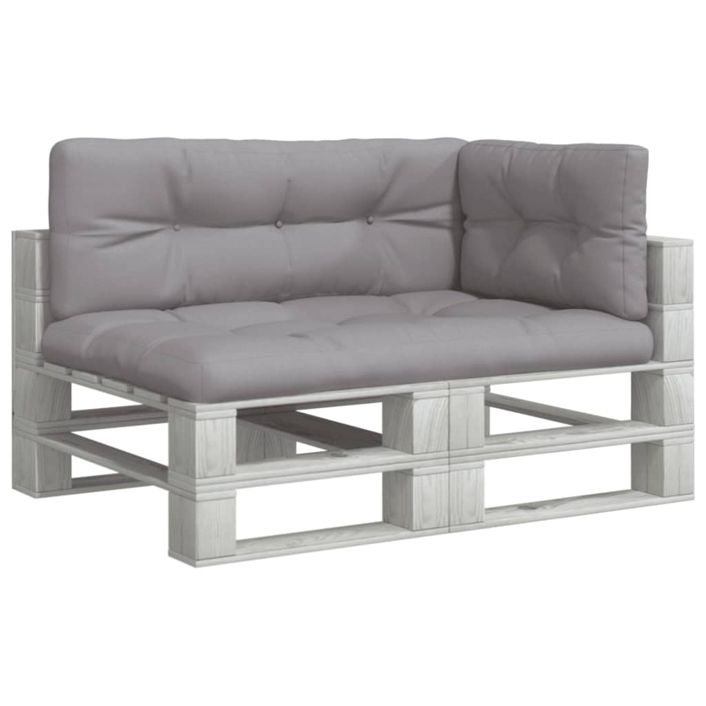 Palletkussens 3 st stof grijs is nu te koop bij PeponiXL, paradijselijk wonen!