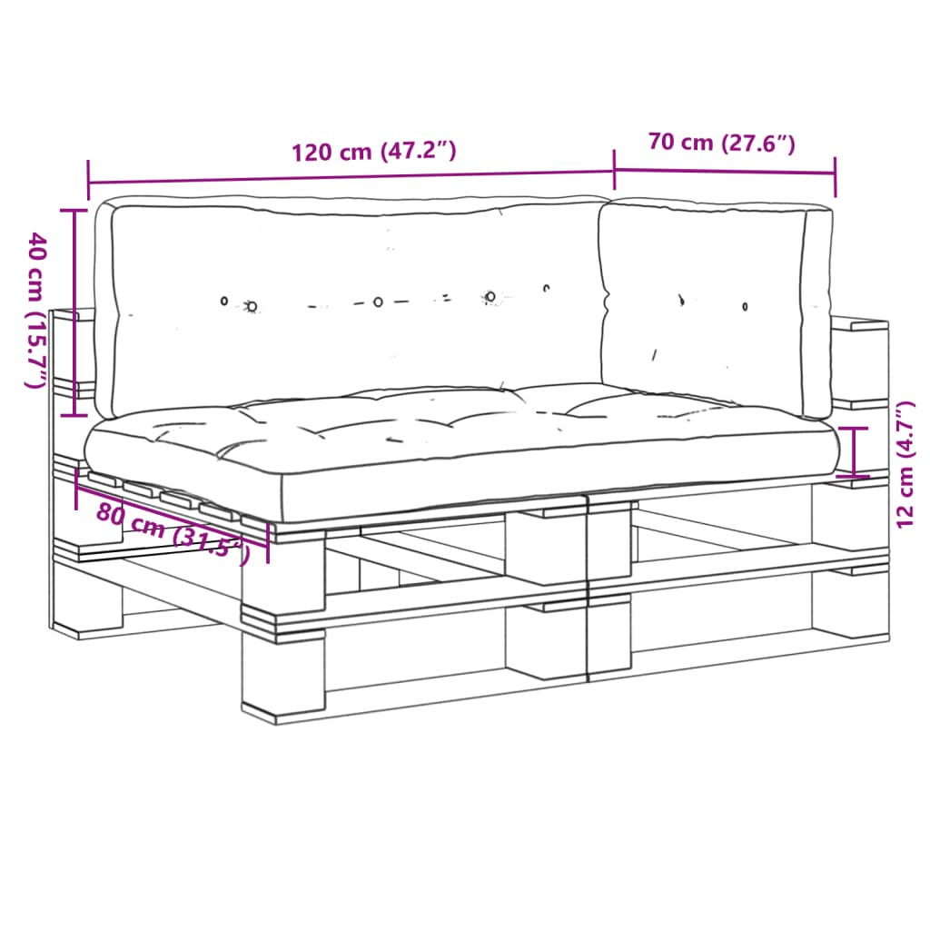 Palletkussens 3 st stof rood is nu te koop bij PeponiXL, paradijselijk wonen!