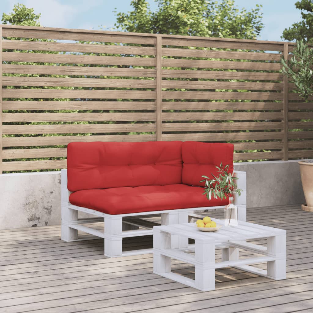 Palletkussens 3 st stof rood is nu te koop bij PeponiXL, paradijselijk wonen!