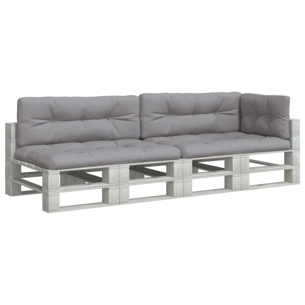 Palletkussens 5 st stof grijs is nu te koop bij PeponiXL, paradijselijk wonen!