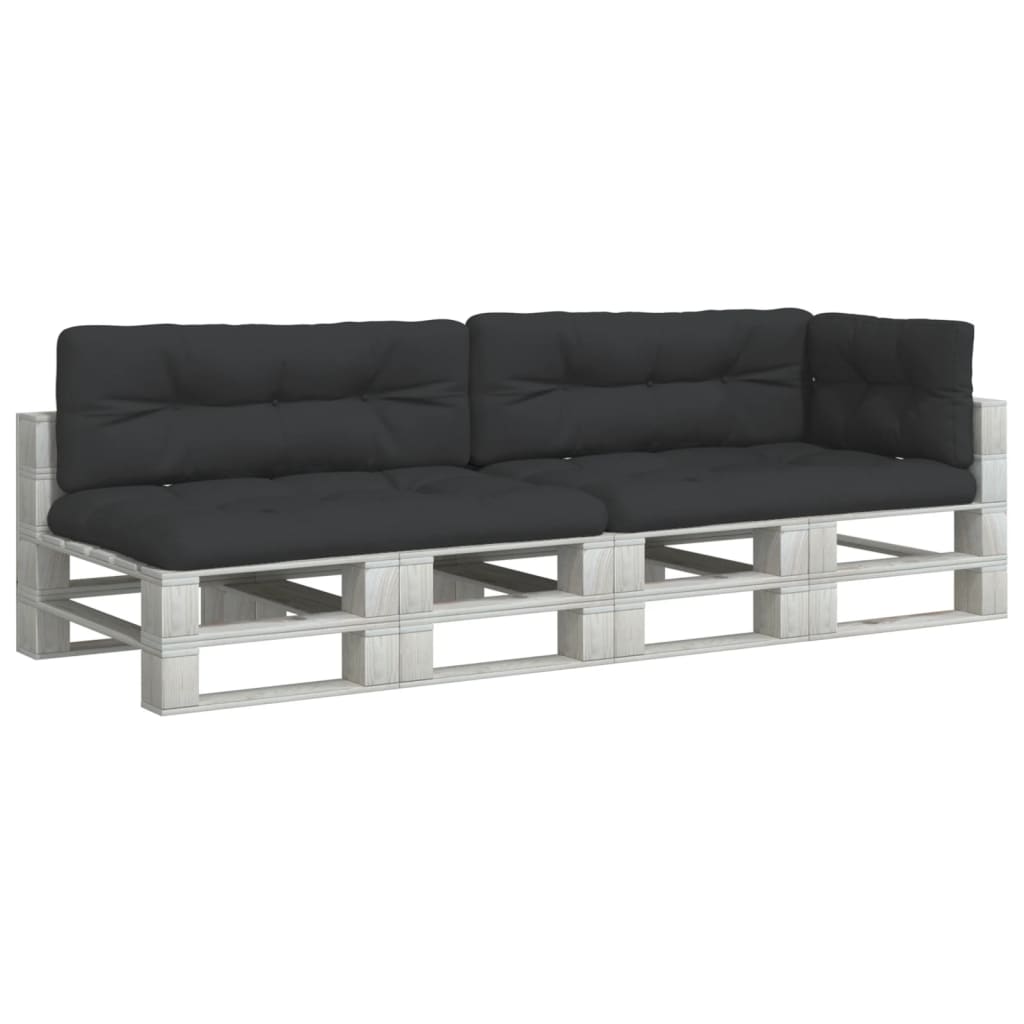 Palletkussens 5 st stof zwart is nu te koop bij PeponiXL, paradijselijk wonen!