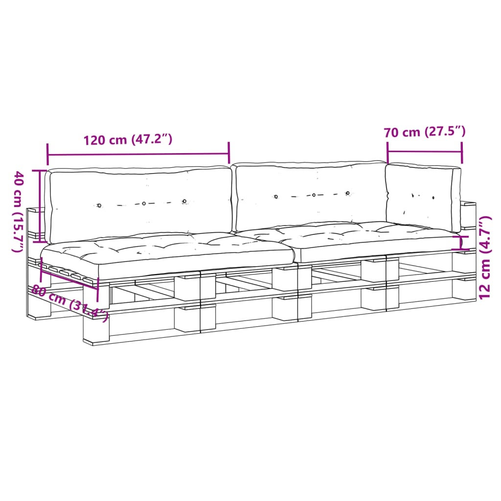 Palletkussens 5 st stof zwart is nu te koop bij PeponiXL, paradijselijk wonen!