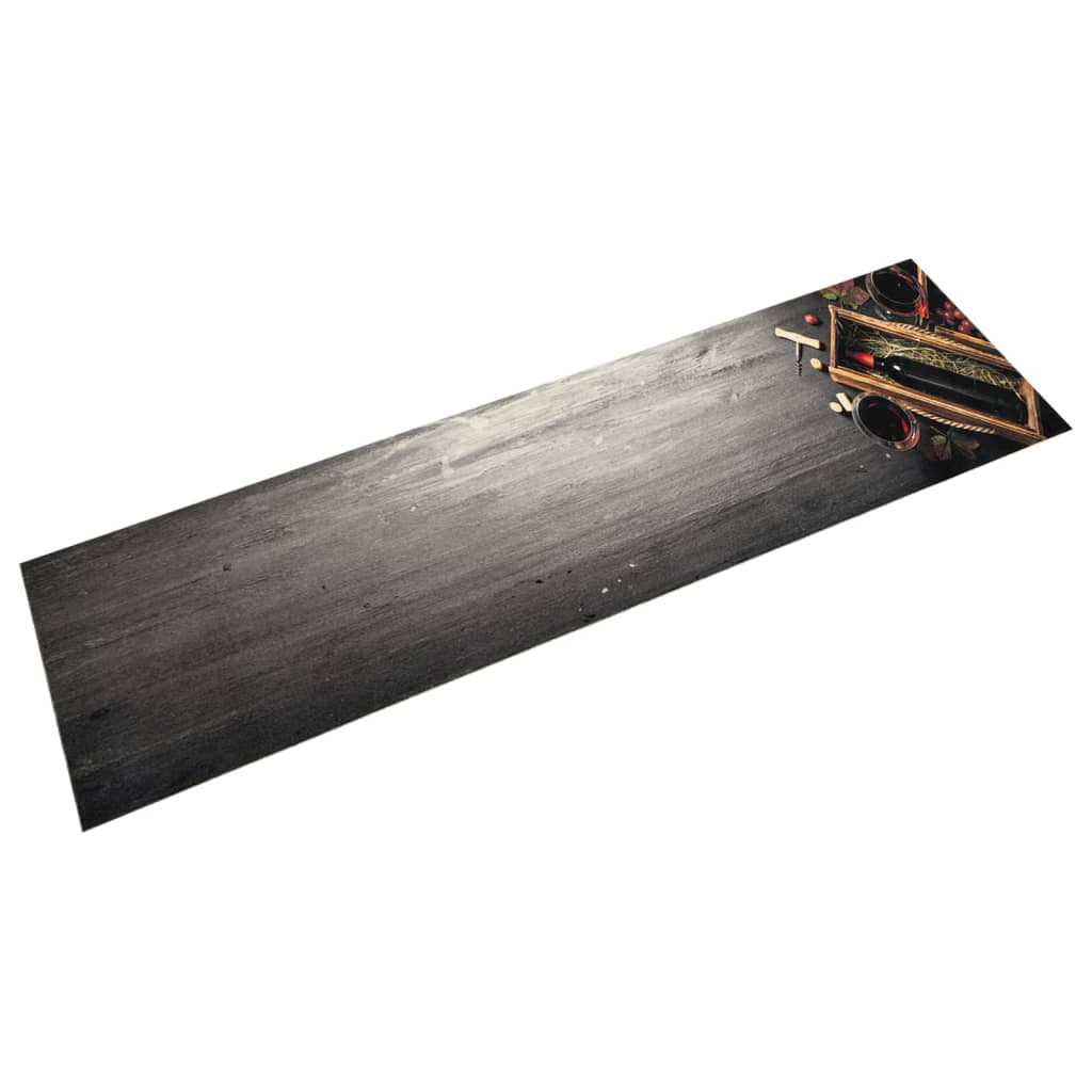 Keukenmat wasbaar wijnflesprint 60x300 cm fluweel is nu te koop bij PeponiXL, paradijselijk wonen!