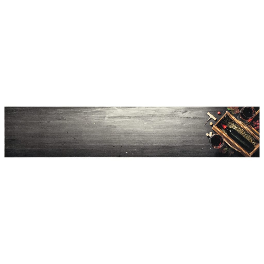 Keukenmat wasbaar wijnflesprint 60x300 cm fluweel is nu te koop bij PeponiXL, paradijselijk wonen!