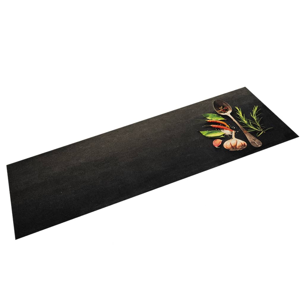 Keukenmat wasbaar kruidenprint 45x150 cm fluweel is nu te koop bij PeponiXL, paradijselijk wonen!