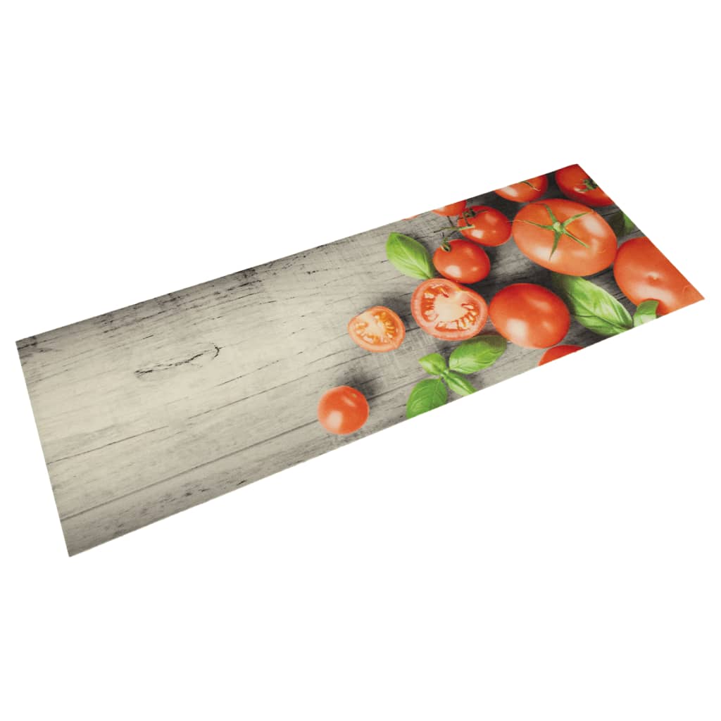 Keukenmat wasbaar tomatenprint 45x150 cm fluweel is nu te koop bij PeponiXL, paradijselijk wonen!