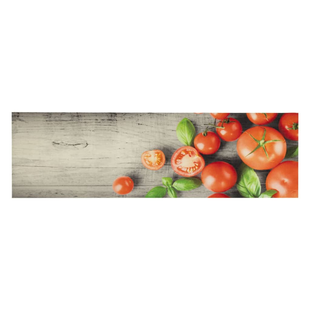 Keukenmat wasbaar tomatenprint 45x150 cm fluweel is nu te koop bij PeponiXL, paradijselijk wonen!