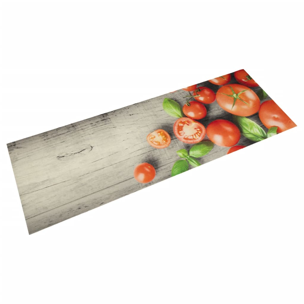 Keukenmat wasbaar tomatenprint 60x180 cm fluweel is nu te koop bij PeponiXL, paradijselijk wonen!