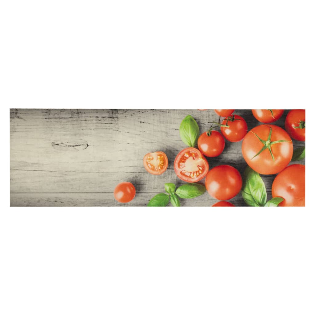 Keukenmat wasbaar tomatenprint 60x180 cm fluweel is nu te koop bij PeponiXL, paradijselijk wonen!