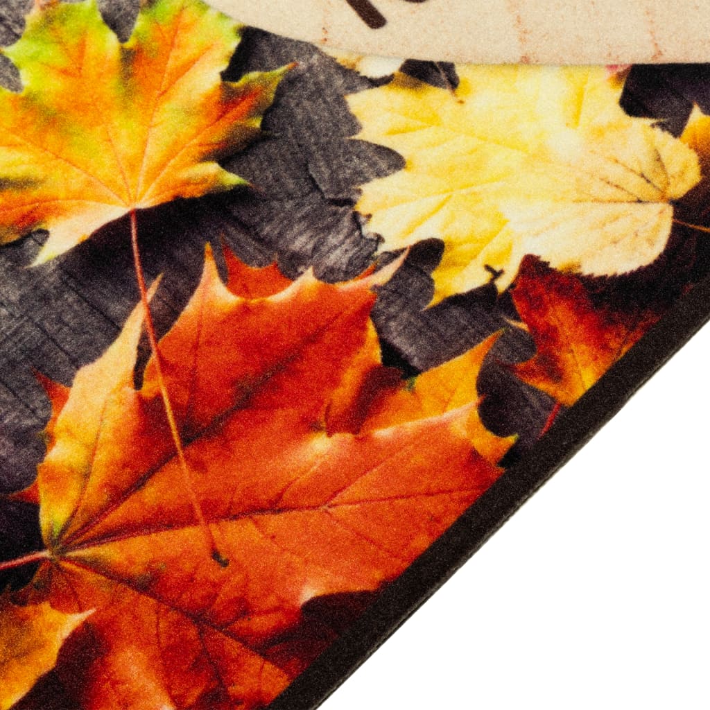 Keukenmat wasbaar herfstprint 60x180 cm fluweel is nu te koop bij PeponiXL, paradijselijk wonen!