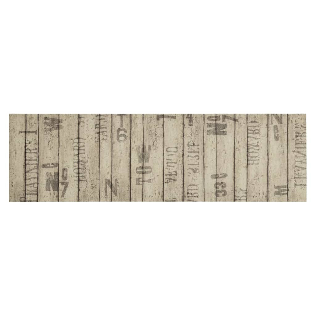 Keukenmat wasbaar hekprint 45x150 cm fluweel is nu te koop bij PeponiXL, paradijselijk wonen!
