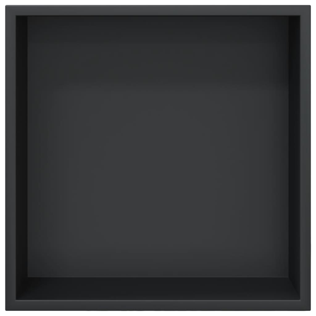 Douchenis 32x32x9 cm roestvrijstaal matzwart is nu te koop bij PeponiXL, paradijselijk wonen!