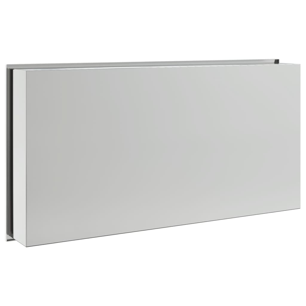 Douchenis 62x32x9 cm roestvrijstaal geborsteld zilverkleurig is nu te koop bij PeponiXL, paradijselijk wonen!
