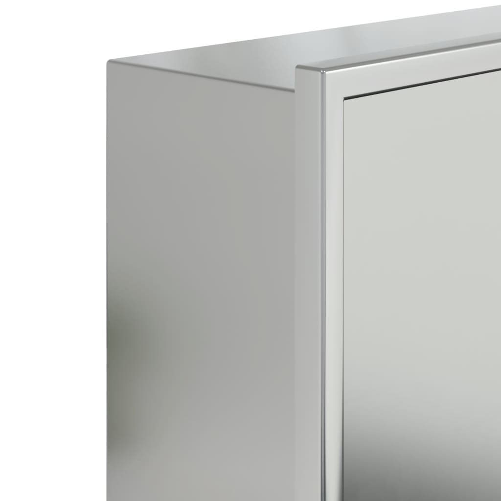 Douchenis 62x32x9 cm roestvrijstaal geborsteld zilverkleurig is nu te koop bij PeponiXL, paradijselijk wonen!