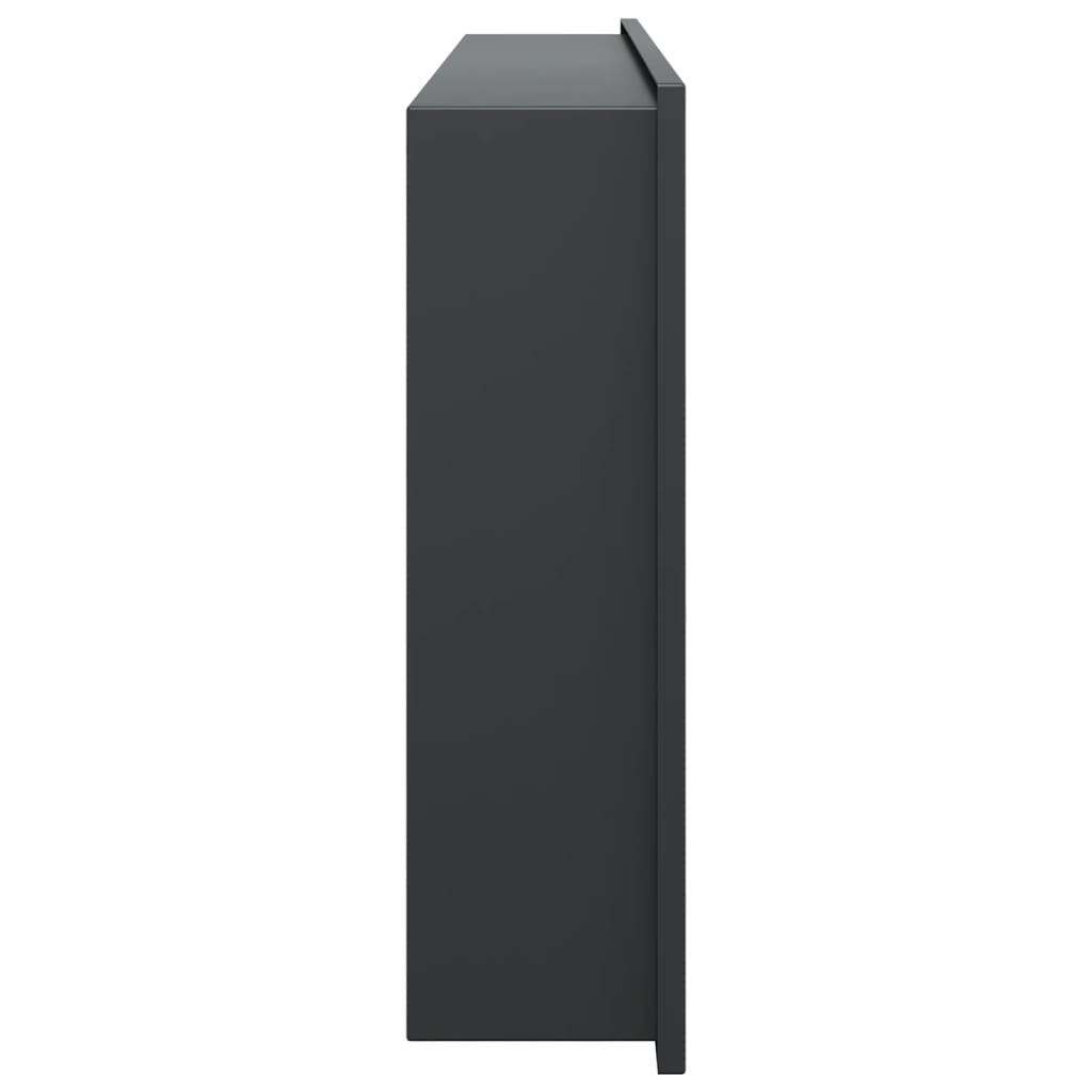 Douchenis 62x32x9 cm roestvrijstaal matzwart is nu te koop bij PeponiXL, paradijselijk wonen!