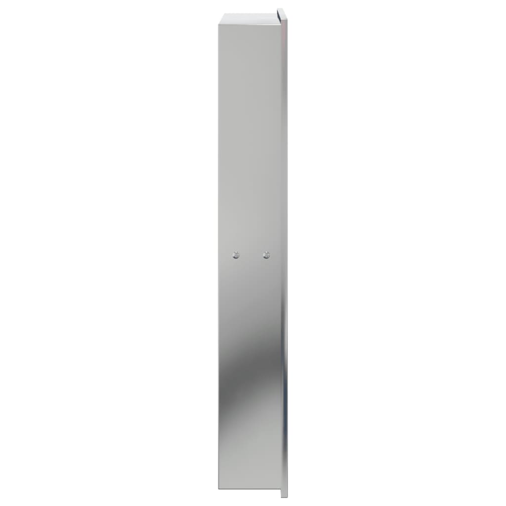 Douchenis 32x62x9 cm roestvrijstaal geborsteld zilverkleurig is nu te koop bij PeponiXL, paradijselijk wonen!